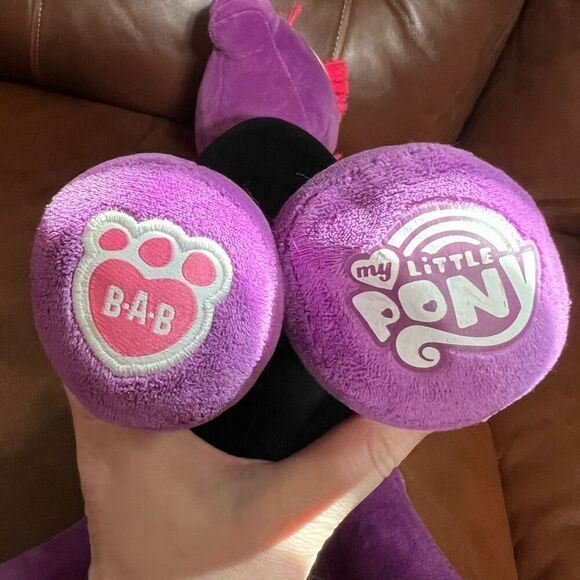 BUILD-A-BEAR Tempest Shadow Plush 16” MY LITTLE PONY Movie Purple Black 2017 - Picture 11 of 15